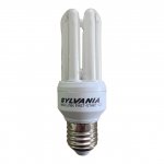 Sylvania Mini-Lynx Fast Start 15w 240v ES E27 6500K Daylight white home light bulb