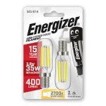 Energizer 4W E14 LED Filament Cookerhood 420lm 2,700K Warm White S13564, Pack of 2