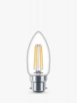Philips LED Dimmable Candle 3.2W BC B22 2700K Warm White Classic Filament Bulbs
