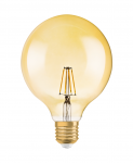Osram 1906 LED 4w 240v ES E27 Gold Vintage Filament Globe Light Bulb