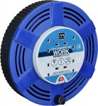 Masterplug Blue 4 Gang 10A Large Cassette Cable Reel 15 Metres