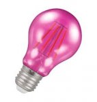 Crompton 4.5w 240v ES E27 LED Filament Harlequin GLS Bulb Pink 13728