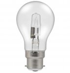 BELL 28w 240v BC B22 Clear Halogen GLS Energy Saving Bulb 05208