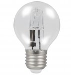 Heathfield 28w ES E27 Clear Halogen Golfball G45 Energy Saving Bulb - Pack of 10