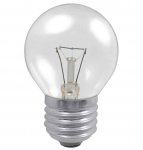 25w 240v ES E27 Clear Round Golf Ball Bulb