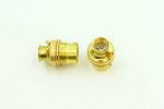 S Lilley Brass B22 Threaded Entry Lampholder Without Shade Ring M10x1mm