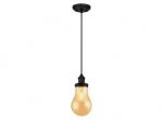 Pendant Fitting Oil Rubbed Bronze Finish Amber Glass 63370