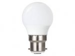 Integral 2.2w 240v LED Frosted Golfball B22 4000k Cool White Bulb