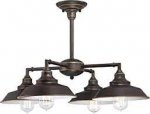 Westinghouse Iron Hill Pendant Fitting Four-Light Indoor Chandelier/Semi-Flush Mount Oil Rubbed Bronze Finish 63433