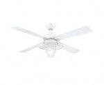 Great Falls 132cm Indoor Ceiling Fan White Finish White ABS Blades Frosted Glass 72210