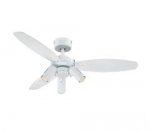 Jet Plus 105m Indoor Ceiling Fan White Finish Reversible Blades (White/Light Maple) Spot Lights 78174