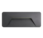 Integral Pathlux ILBLA017 3W LED Brick Wall Light  Dark Grey, IP65, 3000K Warm White Outdoor Fixture