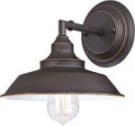 Iron Hill 1 Light Wall Fixture Oil Rubbed Bronze Finish with Highlights 63435