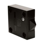Jeani 143 Black Cabinet Door Switch  2A Surface Mounted Push To Break for Wardrobes & Cupboards