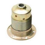 Jeani Edison Screw A42B 10mm Entry Lamp Holder Table Lamp E27 Large Screw ES Bulb Brass Finish