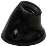 Jeani Edison Screw A45WABB Angled Batten type Lamp Holder Table Lamp E27 Large Screw ES Bulb Black Plastic