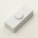 Jeani PB04 12V Bell Push White Plastic Button   Low Voltage Doorbell Switch