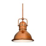 Westinghouse Boswell Washed Copper Finish with Prismatic Lens Pendant Fitting 63084