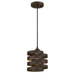 Pendant Fitting Oil Rubbed Bronze Finish Clear Glass 63693