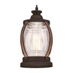 Canyon Pendant Fitting Oil Rubbed Bronze Finish with Barnwood Accents Clear Seeded Glass 63617