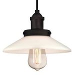 Abigal Pendant Fitting Oil Rubbed Bronze Finish Frosted Opal Glass 63494