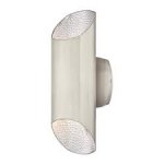 Westinghouse Carson Outdoor Dimmable LED Up and Down Light Wall Fixture Brushed Nickel Finish 63489