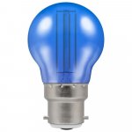 Crompton 4.5w 240v BC B22 LED Filament Harlequin Round Ball Blue Bulb 13810
