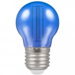 Crompton 4.5w 240v ES E27 LED Filament Harlequin Round Ball Blue Bulb 13827