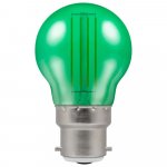 Crompton 4.5w 240v BC B22 LED Filament Harlequin Round Ball Green Bulb 13834