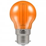 Crompton 4.5w 240v BC B22 LED Filament Harlequin Round Ball Orange Bulb 13858