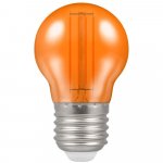 Crompton 4.5w 240v ES E27 LED Filament Harlequin Round Ball Orange Bulb 13865