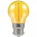 Crompton 4.5w 240v BC B22 LED Filament Harlequin Round Ball Yellow Bulb 13957