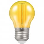 Crompton 4.5w 240v ES E27 LED Filament Harlequin Round Ball Yellow Bulb 13964