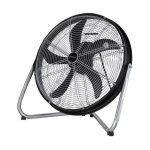 Westinghouse Yucon II Black & Silver Floor Fan 72716  Powerful 120W Commercial Airflow