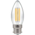 Crompton 6.5W (60w) 240v BC B22 2700k Filament LED Candle Light Bulb