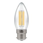 Crompton 6.5W (60w) 240v BC B22 2700k Filament LED Candle Light Bulb