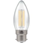 Crompton 5W (40w) 240v BC B22 2700k Filament LED Candle Light Bulb
