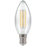 Crompton 5W (40w) 240v SBC B15 2700k Filament LED Candle Light Bulb