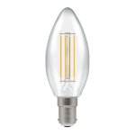 Crompton 5W (40w) 240v SBC B15 2700k Filament LED Candle Light Bulb