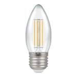 Crompton 5W (40w) 240v ES E27 2700k Filament LED Candle Light Bulb