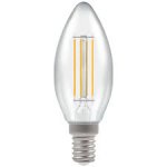 Crompton 5W (40w) 240v SES E14 2700k Filament LED Candle Light Bulb