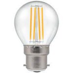 Crompton 6.5W (60w) 240v BC B22 2700k Filament LED Golfball Light Bulb
