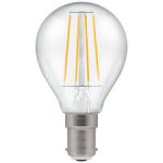Crompton 5W (40w) 240v SBC B15 2700k Filament LED Golfball Light Bulb
