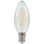 Crompton 5W (40w) 240v SBC B15 2700k LED Pearl Candle Light Bulb