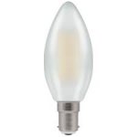 Crompton 5W (40w) 240v SBC B15 2700k LED Pearl Candle Light Bulb