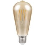 Crompton 5w 240v ES E27 LED ST64 Antique Filament Gold Light Bulb Dimmable