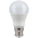 Crompton 5.5W (40w) 240v BC B22 2700k LED Thermal Plastic GLS Light Bulb