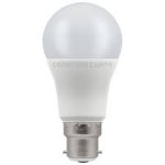 Crompton 11W (75w) 240v BC B22 2700k LED Thermal Plastic GLS Light Bulb