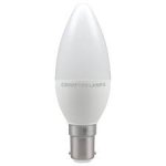 Crompton 5.5W (40w) 240v SBC B15 2700k LED Thermal Plastic Candle Light Bulb