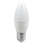 Crompton 5.5W (40w) 240v ES-E27 2700k LED Thermal Plastic Candle Light Bulb